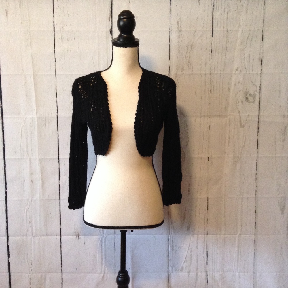 Little black knit bolero